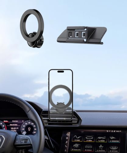MaserWeller Kfz-Handyhalterung für Audi A3 S3 RS3 Zubehör 2021 2022 2023 2024 2025, 360° drehbar, kompatibel mit MagSafe, Handyhalterung beeinträchtigt nicht die Lüftungsschlitze