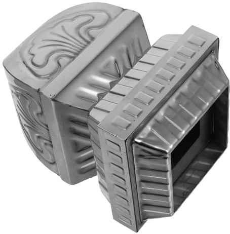 DOITOOL Stainless Steel Fence Finial Cap Replacement Post Topper Decorative Gate Post Cover for Garden Stair Railings Practical Metal Fence Cap with Inner