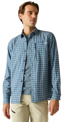 Regatta Herren Anti Inscttrvll/S Regatta Herren Reisehemd Leichtes Langarmshirt (1er Pack)