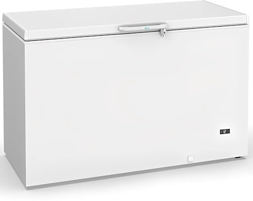 MBH - Congélateur coffre industriel 643 L avec couvercle abattant, thermostat réglable, serrure et isolation efficace pour cuisine, bar et restauration (1570x751x1027 mm)