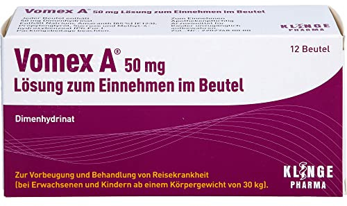 Vomex A 50 mg Lösung zum Einnehmen im Beutel, 12 St