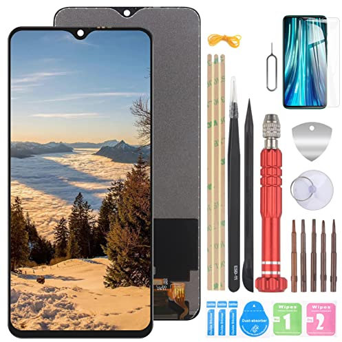 YHX-OU 6,53 LCD para Xiaomi Redmi Note 8 Pro Digitalizador Pantalla Táctil de Reemplazo con Herramienta de Instalación (Negro)