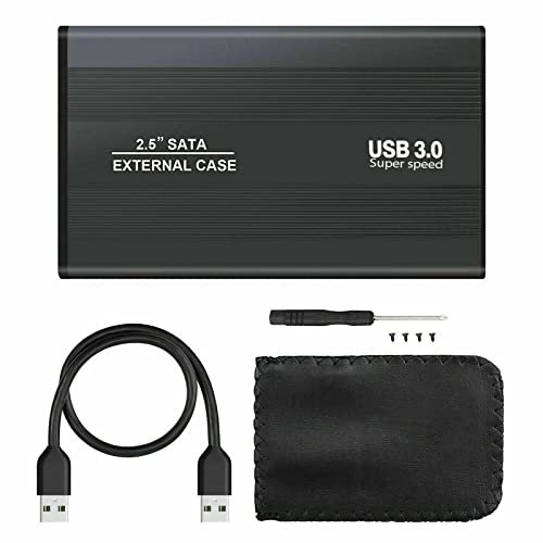 Multibao USB 3.0 to SATA External HDD Hard Drive For 2.5 Inch HDD/SSD Enclosure Caddy Metal Case Box Black