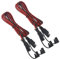 WMYCONGCONG 2 Stück SAE-Verlängerungskabel, 18 AWG, SAE auf SAE, Schnelltrennkabelbaum, SAE-Anschluss, Solarpanel-Verlängerungskabel für Trolling-Motor, Kfz-RV-Batterie, Motorrad, Auto, Traktor, 2 m