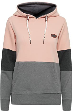 OXMO Kathrine Damen Kapuzenpullover, XL, Mahogany Rose (151511)