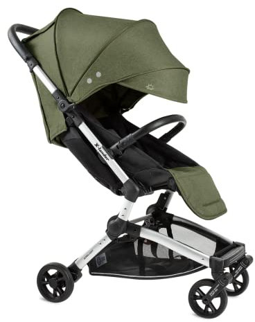 X-lander X-FLY Reisebuggy bis 25 kg Sportwagen Buggy Sportwagen Leichter Kinderwagen Liegeposition Faltbar (Organic Green)