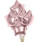 Pack of 5 Rose Gold Star Balloons, 18 Inches Star Shape Foil Balloons, Star Balloons Helium for Valentines Engagement Bridal Shower Graduation Wedding Anniversary Birthday Party Decorations