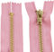 Aerzetix - C61286 - Set di 2 Cerniere Non separabili 18cm in Metallo - Cerniera Lampo - Colore Rosa - Cucito pelletteria Borse Gonna Abito Vestiti Pantaloni merceria