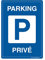 AUA SIGNALETIQUE - Panneau De Signalisation en PVC Rigide et Compact 1.5 mm. (121 x 170 mm, Parking Privé)