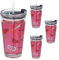 Relaxdays Set de 4 Vasos Infantiles, Diseño Espacio, Tapa y Pajita, 450ml, Vasito Cristal Niños, para Zumo, Transparente, Silicona