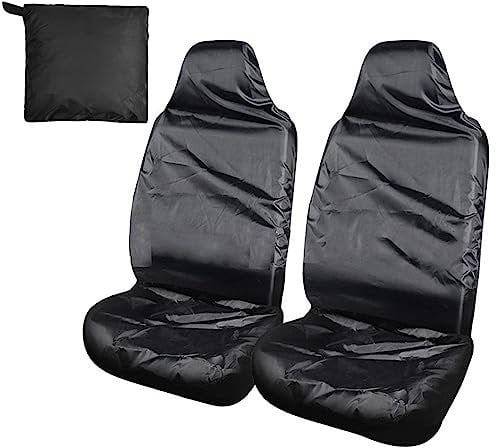Ansoem Funda de Asiento Delantero para Coche Impermeable, 2pcs Universal Protector de Asiento Coche Cubiertas de Asientos Limpian Fácilmente para Mascotas para Coches, Camiones y SUV