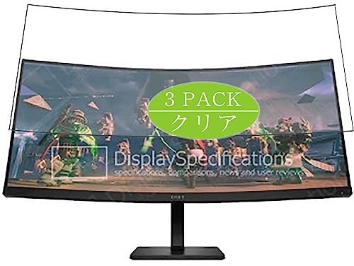 VacFun 3 Piezas Protector de Pantalla, compatible con HP Omen 34c 34 Monitor, Screen Protector Película Protectora (Not Cristal Templado)