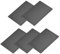 METALLIXITY En Blanco Metal Tarjeta (80mm x 50mm x 1mm) 5uds, Anodizado Aluminio Identificación Placa - para Hogar Interior DIY Señalización Grabado, Negro