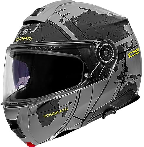 SCHUBERTH HELMET C5 ECE DEKOR GLOBE GREY 63 (XXL)