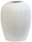 Olly & Rose Rhodes - Vaso da fiori in ceramica bianca, realizzato a mano, per soggiorno, ingresso, libreria, ecc. (25 cm)