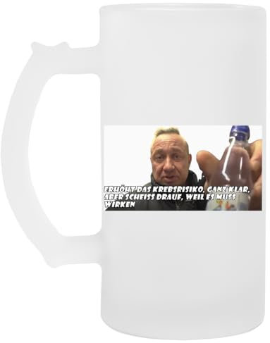 Vendax Markus Rühl Sweetener Bierkrug Aus Glas Glass Beer Mug Cup