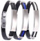 3 Stück Entgiftendes Titan-Armband Set,Verstellbare Therapeutische Lympunclog Titanium Wristband in Schwarz,Weiß,Blau,Ion Therapeutic Lympunclog Titanium Wristband für Männer Frauen Lover Geschenke