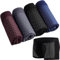 LSFYYDS Culotte Homme en Fibre de Bambou avec caleçons (Color : 4pcs-a, Size : L)