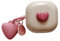 PLXBYC Custodia per Samsung Galaxy Buds Live/Buds pro/Buds 2/Buds 2 pro/Buds FE, graziosa custodia per auricolari con design kawaii fai da te con portachiavi (cuore amore)