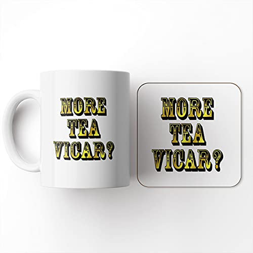 The Victorian Printing Co - More Tea Vicar? - Mug and Coaster Set