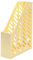 HAN 1601-815 Lot de 10 porte-revues classiques modernes pour prospectus jusqu'au format A4/C4 Jaune pastel