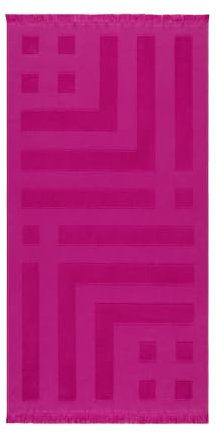 Maisonette Maris Strandtuch 100% Baumwolle Groß Pestemal - Reise für Hamamtuch - Strandhandtuch Für Damen und Herren (75x150 cm), Rosa