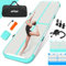 ALLPICK Turnmatte Aufblasbar mit elektrischer Luftpumpe, Länge 3/4/5/6 m Trainingsmatte, 10/20 cm hoch Tumbling Matte, Doppelseitiges Design Aufblasbar für Gymnastikmatte, Yoga Grün 600 * 100 * 10 cm
