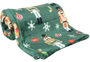o-day Sofadecke für Weihnachten, aus 100% Polyester, Oeko-TEX-Zertifiziert für die ganze Familie, weiche und leichte Sofadecke, festlich und gemütlich, 120 x 160 cm