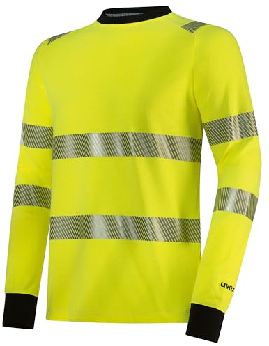 Uvex suXXeed Multifunction high vis Longsleeve - Warnschutz Langarmshirt - Hohe Sichtbarkeit - mit Reflexstreifen
