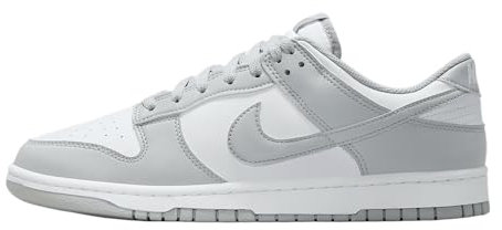 NIKE Herren Dunk Low Retro Sneaker, White Lt Smoke Grey White, 42 EU
