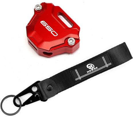 Étui de protection pour clé Pour Ka@&wasaki Z650 RS Ninja650 2017-2024 2023 Vulcan S 650 CNC Moto Clé Coque Porte-clés Porte-clés(1Set Red)