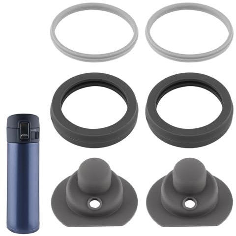BOXOB 6pcs Gasket Replacement for Zojirushi Stainless Steel Mug 16oz 12oz, Silicone Lid Seal Ring Parts Leak-Proof Accessories Compatible with SM-K Series Accessories BPA Free
