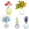 Gosknor 5pcs Mini Vase Magnets for Fridge, Ceramic Tiny 3D Plant Magnets Funny Plant Vase Fridge Decoration for Refrigerator Kitchen Locker Office Decor