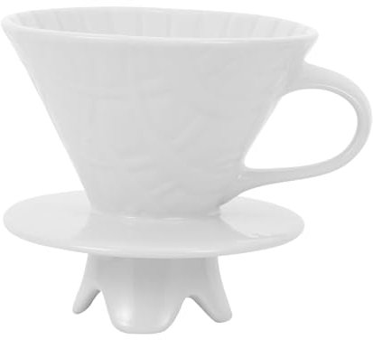EXCEART Tasse à Filtre à Café En Céramique à Quatre Pieds Pour 2-4 Personnes Pour Préparation Manuelle De Café Usage Portable Et Pratique