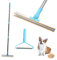 PURATEN Carpet Rake Pet Hair Remover with 20 to 55 Adjustable Handle, 180° Rotating Head, Lint Roller, Dog Cat Fur Remover Brush Broom for Clothes, Carpet, Rugs, Sofa, Cushion and Bedding