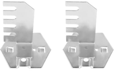 GALPADA 2pcs Heavy Duty Steel Storage Hooks for Goods Shelf and Pegboards Round Edge Design, High Load Bearing and Safe Tool Storage Rack for Saws Store and Home Use in Silver