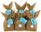 Papierdrachen 12 Osterhasen zum selber Basteln und Befüllen - Kreatives Geschenk zu Ostern mit 12 Papiertüten, Kordel und Pompons - für Jungen