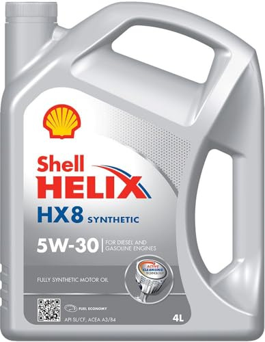 SHELL Motoröl 5W-30 Helix HX8 Motor Öl ACEA C3 ECT C3 4L Kompatibel mit BMW 3 Touring E91 3 Limousine E90 5 Touring F11 3 Limousine E46, MERCEDES-BENZ C-Klasse Limousine W204