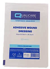 Qualicare Adhesive Wound Dressing (8.0cm x 6.0cm)
