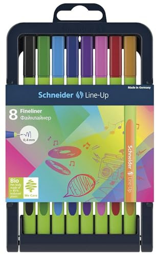 Schneider Fineliner Lineup Pen Box 0.4 mm 8 FL Pack of 8