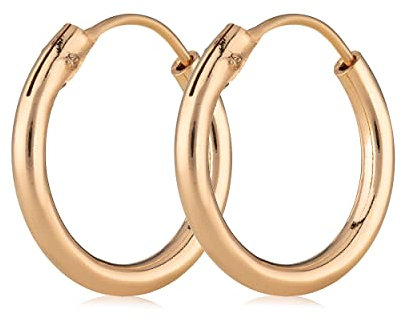 NKlaus Paar Creolen Ohrringe vergoldet Ohrschmuck Ohrhänger 20mm 5078
