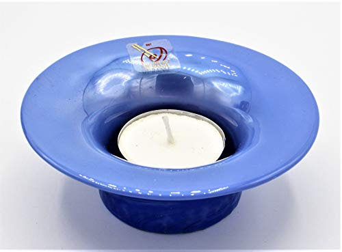 Murano Collection Coppetta Yalos Colore Celeste Vetro di Murano Made in Italy
