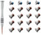 GODSHARK 2 juegos de tornillos de repuesto con destornillador para MacBook Pro de 13 o 15 pulgadas Retina Display A1398 A1425 A1502 2012-2015, cubierta de carcasa inferior P5 Pentalobe Kit de