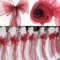 BITFLY 100 Bänder aus Organza Stuhlhusse Schleifen Schleifen Hochzeit Dekoration Zeremonie Party Geburtstag 18 x 275 cm, Burgunderrot, 100 Stück