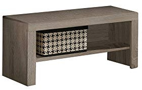 Beauty.Scouts Sitzbank Flurbank Miriam Sonoma Eiche Holznachbildung braun 90x40x34,2cm Garderobenbank Dielenbank Bank Sitzmöglichkeit