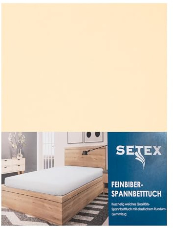 Traumschloss Spannbetttuch »Biber« 100% Baumwolle | Feinbiber-Ausführung für extra Wärme an kalten Tagen | Natur | 180-200x200cm