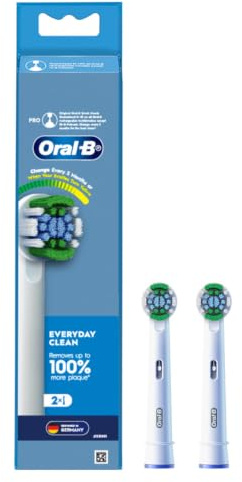 Oral-B - Precision Clean - Mit CleanMaximiser-Technologie - 2 Bürstenköpfe - 1 Stück