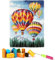 EMISTEM Latch Hook Kits for Adults - DIY Latch Hook Rug Kits for Kids, Crochet Kit for Beginners, Rug Making Kits with Printed Canvas, Gift Packaging.(Colorful Hot Air Balloons, 20x15)