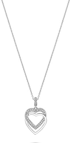 JETTE Damen-Kette 925er Silber 39 Zirkonia One Size, Silber 32018216