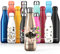 Proworks Performance Stainless Steel Sports Water Bottle | Double Insulated Vacuum Flask for 12 Hours Hot & 24 Hours Cold Drinks For Home, Work, Gym & Travel - BPA Free - 350ml - Ballet Dancer - Gold